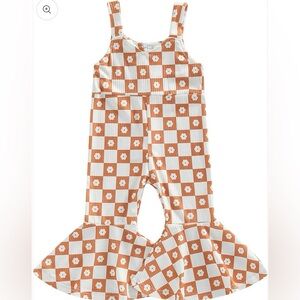 Checkered Flower Jumpsuit